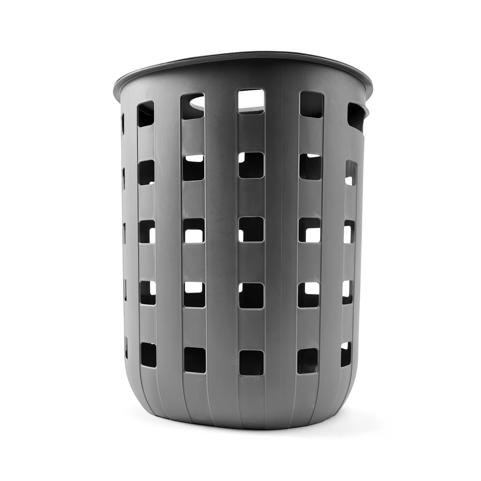 80L charcoal ventilated laundry hamper