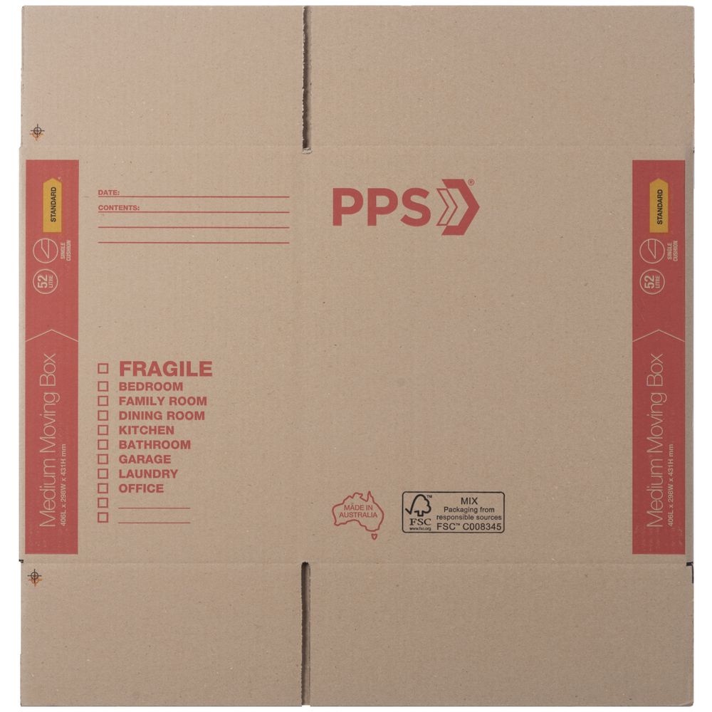 Large Moving Box 52L – Cardboard Packing Carton (Single)