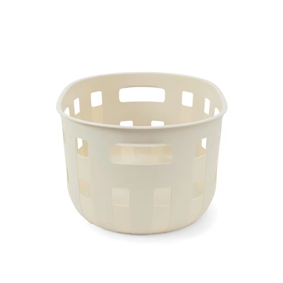 Ventilated laundry basket with handles